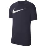T-shirts col rond Nike Swoosh bleus respirants à manches courtes à col rond Taille XXL pour homme en promo 