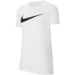 T-shirts col rond Nike Swoosh blancs respirants à manches courtes à col rond Taille XXL classiques pour femme en promo 