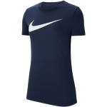 T-shirts col rond Nike Swoosh bleus respirants à manches courtes à col rond Taille XXL pour femme en promo 
