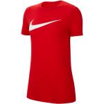 T-shirts col rond Nike Swoosh rouges respirants à manches courtes à col rond Taille XXL pour femme en promo 