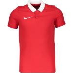 Polos à manches courtes Nike Park rouges respirants pour fille en promo de la boutique en ligne 11teamsports.fr 