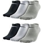 Nike Performance SX4705 Lot de 6 paires de chaussettes pour baskets Blanc/noir, Gris. Noir. Blanc, 38-42