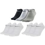 Nike Performance SX4705 Lot de 9 paires de chaussettes pour baskets Blanc/noir, 2 x blanc/1 x multicolore, 34-38