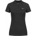 Polos brodés Nike noirs en coton à manches courtes Taille XS classiques pour femme 
