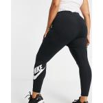 Leggings imprimés Nike noirs à logo Taille 3 XL plus size look sexy pour femme en promo 