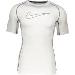 T-shirts col rond Nike Pro blancs en polyester respirants à manches courtes à col rond Taille 3 XL pour homme en promo 