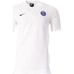 Polos Nike blancs Paris Saint Germain à manches courtes Taille L look fashion pour homme 
