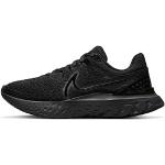 Chaussures de running Nike React Infinity Run Flyknit 3 noires Pointure 40 look fashion pour femme 