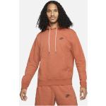 Sweats Nike orange à capuche à manches longues à col rond Taille L look casual pour homme en promo 