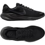 Chaussures de running Nike Revolution noires en caoutchouc respirantes pour homme en promo 