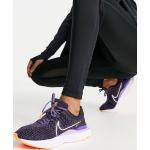 Baskets à lacets Nike React violettes en caoutchouc à lacets Pointure 40 look casual pour femme en promo 