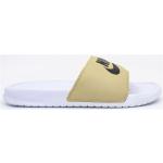 Sandales Nike Benassi blanches Pointure 41 avec un talon jusqu'à 3cm pour femme 