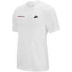 Tops Nike Sportswear blancs SC Freiburg à manches courtes à col rond look sportif en promo 