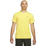 T-shirts Nike Sportswear jaunes à manches courtes à manches courtes Taille L look fashion pour homme 