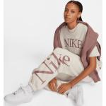 Joggings Nike Sportswear beiges en polaire Taille XS pour femme 