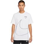 T-shirts col rond Nike Sportswear blancs à manches courtes à col rond Taille L look sportif 