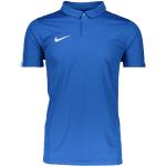 Polos de sport Nike bleus en polyester respirants à manches courtes Taille M pour homme en promo 