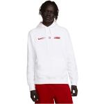 Sweats Nike blancs en polaire à capuche à manches longues Taille L pour homme en promo 