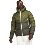 Vestes d'hiver Nike Storm-Fit vertes en polyester coupe-vents respirantes à col montant Taille M pour homme 