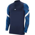 T-shirts Nike Strike bleus en polyester à manches longues respirants Taille XXL pour homme 