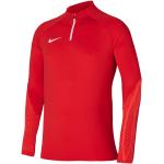 T-shirts Nike Strike rouges en polyester à manches longues respirants Taille L pour homme 
