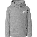 Nike Sweat à Capuche pour Enfants Club Hoodie Younger Kids Overhead Hooded Fleece Sweat Top Heather Grey 86F322 GEH New (6-7 Years)