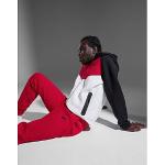 Vestes de running rouges en polaire à capuche Tailles uniques pour homme 