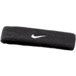 Headbands Nike Swoosh noirs en polyester Tailles uniques look fashion 