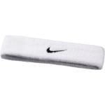 Headbands Nike Swoosh blancs en polyester Tailles uniques look fashion 