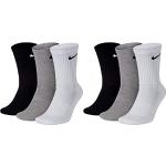 Chaussettes Nike 6 gris foncé en lycra de tennis en lot de 6 Pointure 39 look fashion en promo 