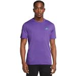 T-shirts Nike Futura violets à manches courtes à manches courtes à col rond Taille M look fashion pour homme 