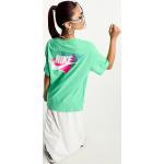 T-shirts à imprimés Nike verts à manches courtes Taille XS look vintage pour femme en promo 