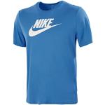 T-shirts col rond Nike Sportswear bleu marine à logo en coton à col rond Taille S look fashion pour homme 