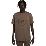 T-shirts col rond Nike gris foncé à manches courtes à col rond Taille S pour homme en promo 