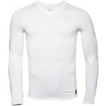 T-shirts col V Nike Pro blancs à manches longues à col en V Taille M look fashion pour homme 