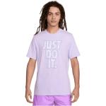 T-shirts col rond Nike violets à manches courtes à col rond Taille M classiques pour homme 