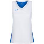Maillots de basketball Nike blancs en fil filet Taille XL pour femme 