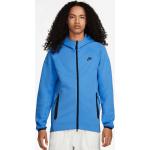Vestes de survêtement Nike Tech Fleece bleues en polaire Taille S pour homme 