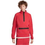 Sweats Nike Tech Fleece rouges en polaire à manches longues Taille L pour homme 