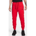 Joggings Nike Tech Fleece rouges en polaire Taille L pour homme 