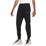 Joggings Nike Tech Fleece noirs en polaire respirants Taille M pour homme 