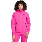 Vestes longues Nike Tech Fleece roses en polaire respirantes à manches longues à col montant Taille XL look sportif pour femme 