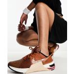 Baskets à lacets Nike Metcon 8 marron en caoutchouc à lacets Pointure 39 look casual pour femme en promo 
