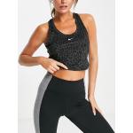 T-shirts à imprimés Nike Dri-FIT noirs à effet léopard sans manches Taille XXL pour femme en promo 