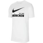 T-shirts col rond Nike blancs à manches courtes à col rond Taille 3 XL 