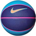 Ballons de basketball Nike Swoosh bleu roi en cuir synthétique 