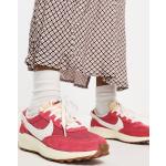 Baskets Nike Waffle rouges en cuir vintage à lacets Pointure 36 look casual pour femme en promo 