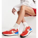 Baskets Nike Waffle One rouges en cuir vintage à lacets Pointure 38 look casual pour femme en promo 