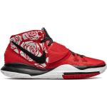 Baskets montantes Nike Kyrie 6 rouges en caoutchouc à bouts ronds à scratchs look casual 