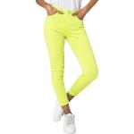 Pantalons taille haute vert émeraude en coton stretch Taille XXL look fashion pour femme 